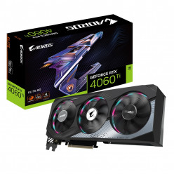 Gigabyte AORUS GeForce RTX™ 4060 Ti ELITE 8G / 8GB GDDR6 128bit, 2655/18000MHz, CUDA 4352, Triple Fan, PCIeX16 4.0, 2xHDMI, 2xDP, WindForce Cooling System, 4xDirect Touch Heatpipes, 3D Active Fans, Screen Cooling, RGB Fusion, Dual Bios, Protection Backpla